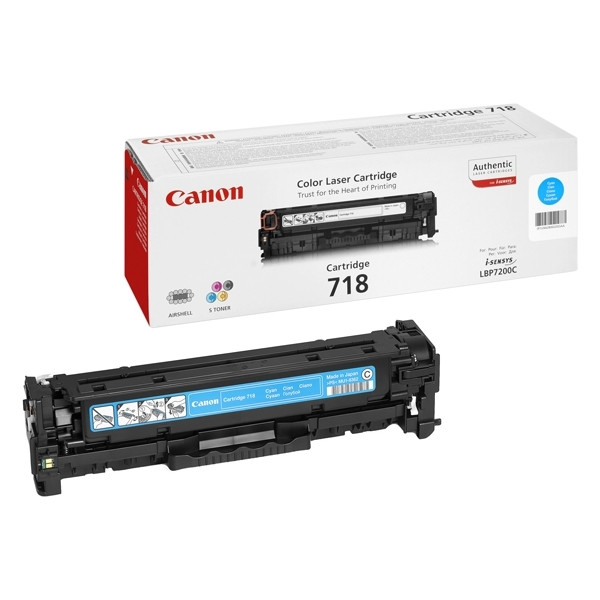 Canon 718 C toner cyaan (origineel) 2661B002AA 902355 - 1