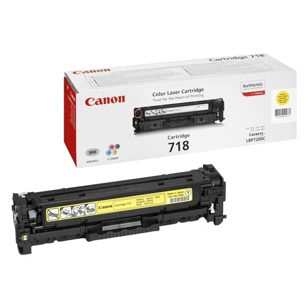 Canon 718 Y toner geel (origineel) 2659B002AA 901859 - 1