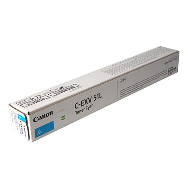 Canon C-EXV 51L C toner cyaan lage capaciteit (origineel) 0485C002 017506 - 1