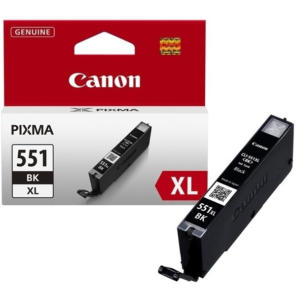 Canon CLI-551BK XL inktcartridge zwart hoge capaciteit (origineel) 6443B001 901444 - 1