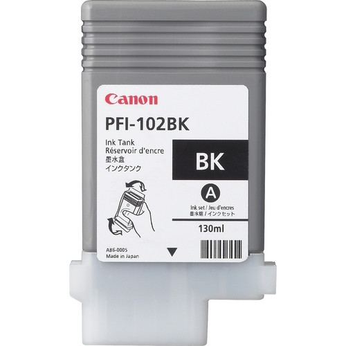 Canon PFI-102BK inktcartridge zwart (origineel) 0895B001 018200 - 1