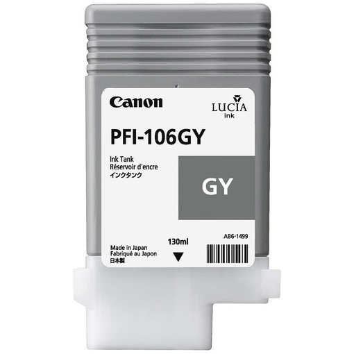 Canon PFI-106GY inktcartridge grijs (origineel) 6630B001 904406 - 1