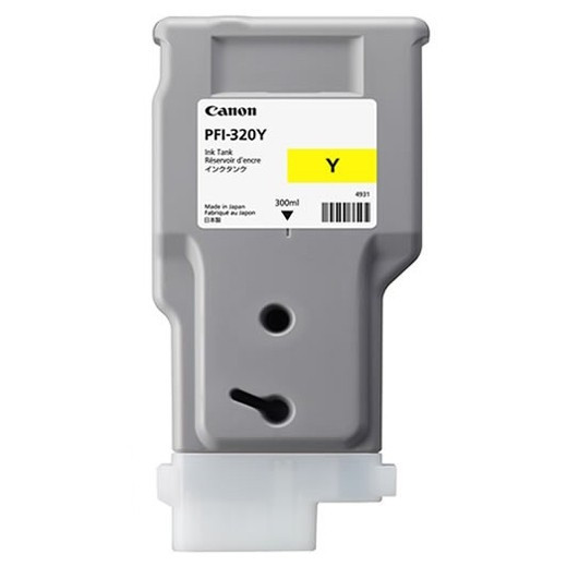 Canon PFI-320Y inktcartridge geel hoge capaciteit (origineel) 2893C001AA 904366 - 1