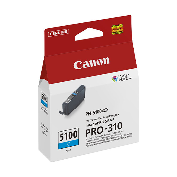 Canon PFI-5100C inktcartridge cyaan (origineel) 6953C001 083782 - 1