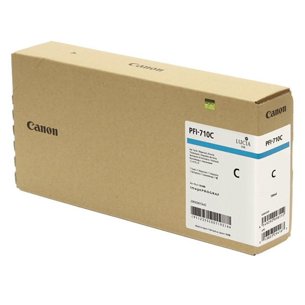 Canon PFI-710C inktcartridge cyaan (origineel) 2355C001 904339 - 1