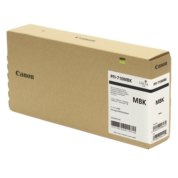 Canon PFI-710MBK inktcartridge mat zwart (origineel) 2353C001 904341 - 1