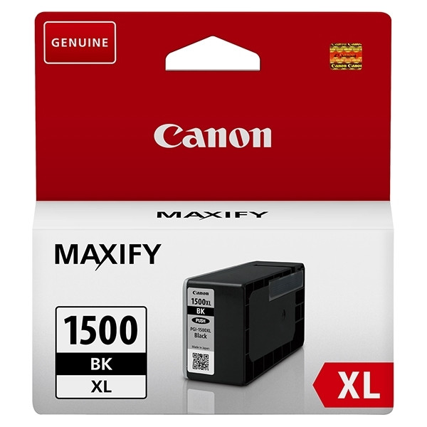 Canon PGI-1500XL BK inktcartridge zwart hoge capaciteit (origineel) 9182B001 900596 - 1