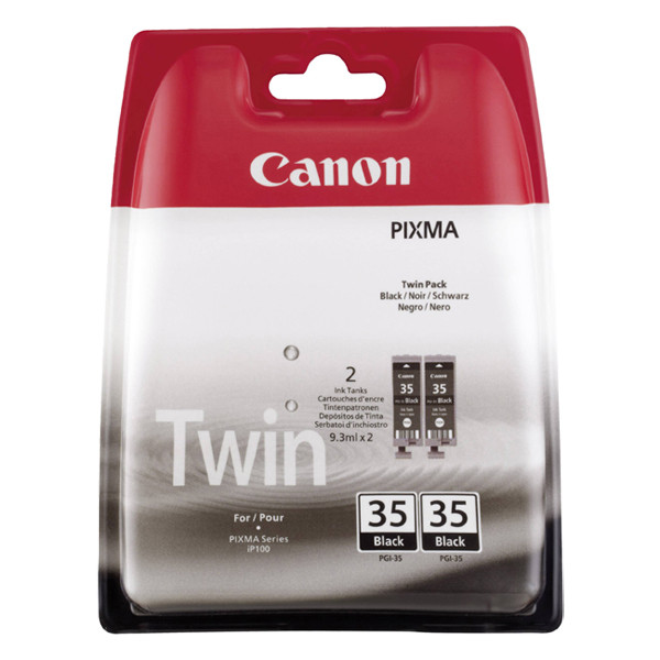 Canon PGI-35BK dubbelpak zwart (origineel) 1509B012 1509B029 651017 - 1