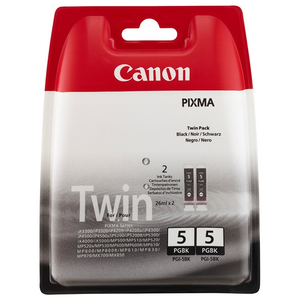 Canon PGI-5BK dubbelpak zwart (origineel) 0628B030 018106 - 1