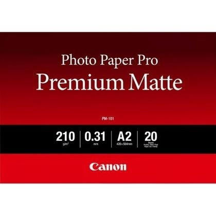 Houden Afwijzen Bijna Canon PM-101 premium matte photo paper 210 grams A2 (20 vel) Canon  123inkt.nl