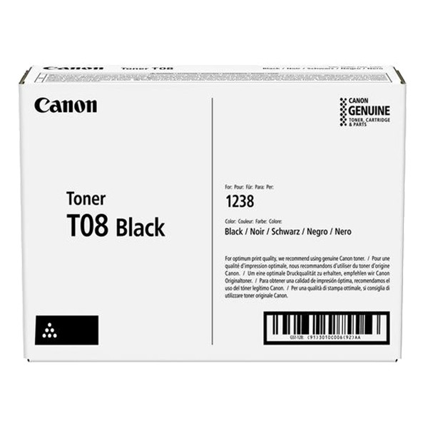 Canon T08 toner zwart (origineel) 3010C006 904968 - 1