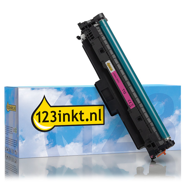 Canon T12 toner magenta (123inkt huismerk) 5096C006C 095011 - 1