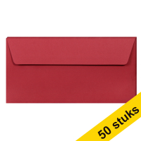 Aanbieding: 10x Clairefontaine gekleurde enveloppen intens rood EA5/6 120 grams (5 stuks)