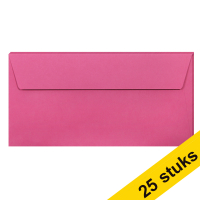 Aanbieding: 5x Clairefontaine gekleurde enveloppen intens roze EA5/6 120 grams (5 stuks)