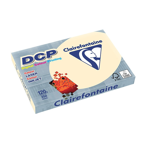 procedure salami Inwoner Clairefontaine gekleurd DCP papier ivoor 120 grams A4 (250 vel)  Clairefontaine 123inkt.nl