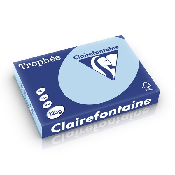Clairefontaine gekleurd papier blauw 120 grams A4 (250 vel) 1213PC 250205 - 1