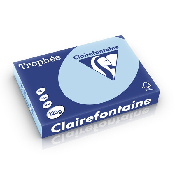 Clairefontaine gekleurd papier blauw 120 grams A4 (250 vel) 250205 250205 - 1