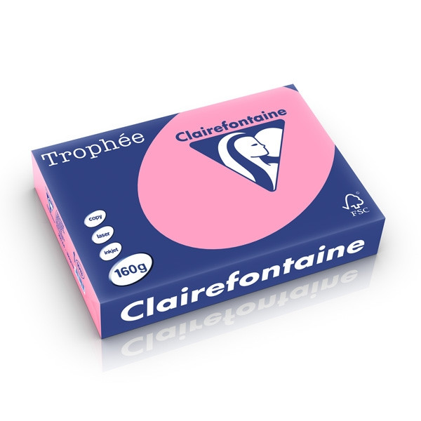 Clairefontaine gekleurd papier felroze 160 grams A4 (250 vel) 1013PC 250245 - 1
