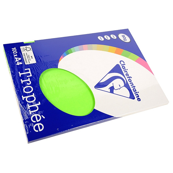 Clairefontaine gekleurd papier fluor groen 80 grams A3 (500 vel) 2882PC 250292 - 1