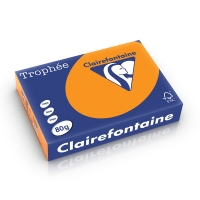 Clairefontaine gekleurd papier fluor oranje 80 grams A4 (500 vel) 2978PC 250289