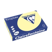 Clairefontaine gekleurd papier geel 120 grams A4 (250 vel) 1248PC 250074