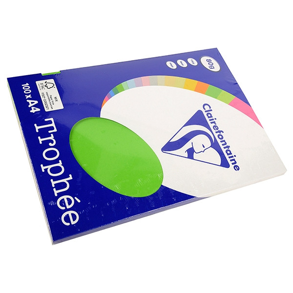 Clairefontaine gekleurd papier grasgroen 80 grams A4 (100 vel) 4115 250011 - 1