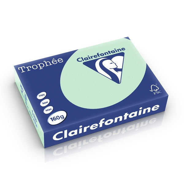 Clairefontaine gekleurd papier groen 160 grams A4 (250 vel) 2635PC 250252 - 1