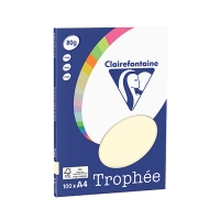 Clairefontaine gekleurd papier ivoor 80 grams A4 (100 vel) 4104C 250039