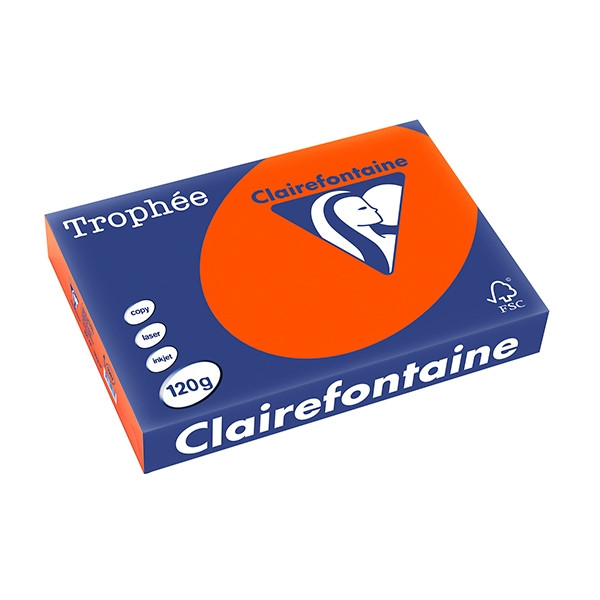 Clairefontaine gekleurd papier kardinaalrood 120 grams A4 (250 vel) 1217PC 250080 - 1