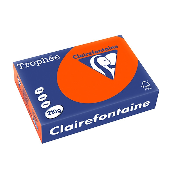 Clairefontaine gekleurd papier kardinaalrood 210 grams A4 (250 vel) 2207PC 250097 - 1