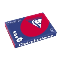 Clairefontaine gekleurd papier kersenrood 80 grams A3 (500 vel) 1895PC 250117