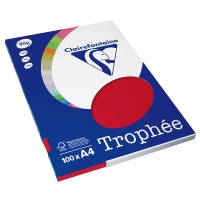 Clairefontaine gekleurd papier kersenrood 80 grams A4 (100 vel) 4112C 250007