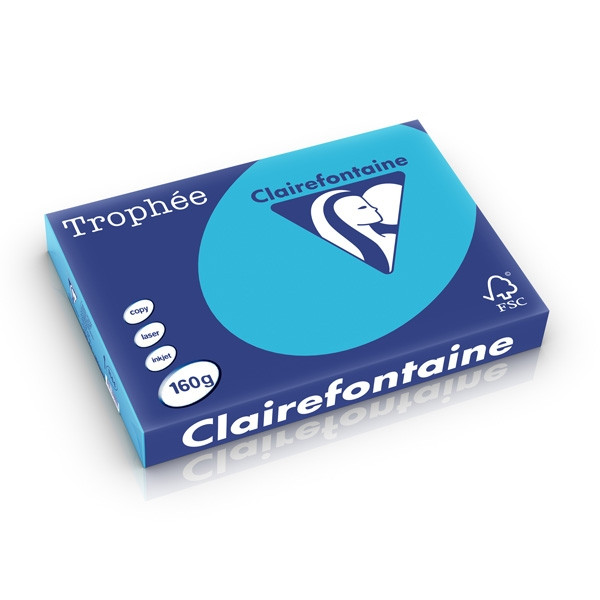 Clairefontaine gekleurd papier koningsblauw 160 grams A3 (250 vel) 1144PC 250283 - 1