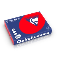 Clairefontaine gekleurd papier koraalrood 120 grams A4 (250 vel) 1227PC 250209