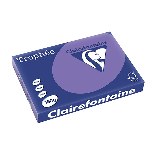 Clairefontaine gekleurd papier violet 160 grams A3 (250 vel) 1047PC 250156 - 1