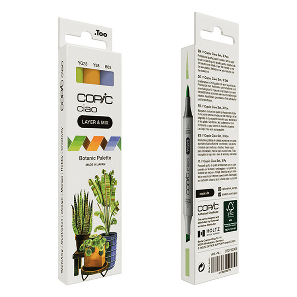 Copic Ciao Layer & Mix markerset Botanic Palette (3 stuks) 220750306 311010 - 4