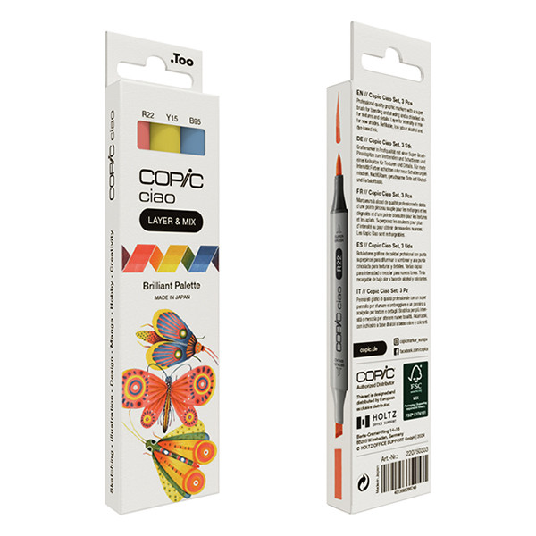 Copic Ciao Layer & Mix markerset Brilliant Palette (3 stuks) 220750303 311007 - 4
