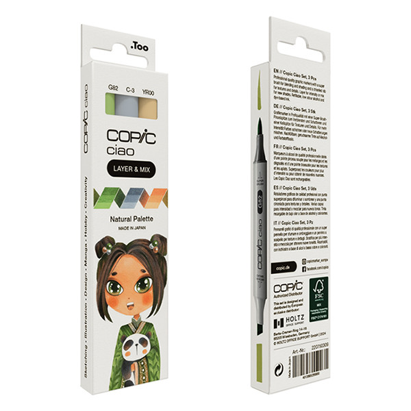 Copic Ciao Layer & Mix markerset Natural Palette (3 stuks) 220750309 311003 - 4