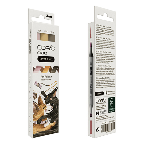 Copic Ciao Layer & Mix markerset Pet Palette (3 stuks) 220750302 311008 - 4