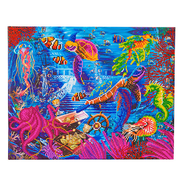 Crystal Art diamond painting kit Sea Life 40 x 50 cm CAK-A159L 400963 - 1