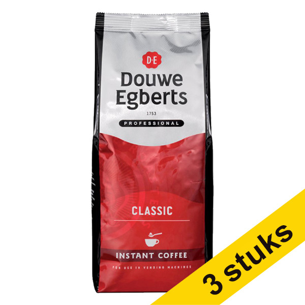 Douwe Egberts Aanbieding: 3x Douwe Egberts Classic oploskoffie 300 g  404277 - 1