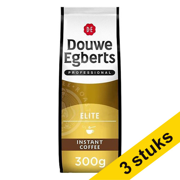 Douwe Egberts Aanbieding: 3x Douwe Egberts Elite oploskoffie 300 g  404278 - 1