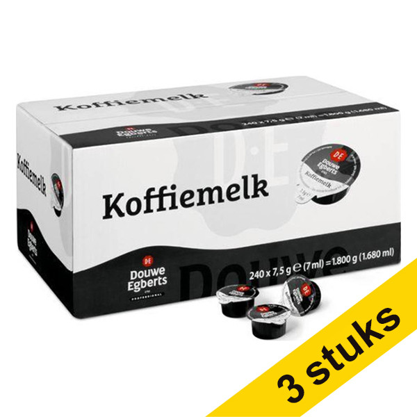 Douwe Egberts Aanbieding: 3x Douwe Egberts koffiemelk (240 stuks)  404283 - 1