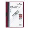 Durable Duraclip klemmap donkerrood A4 voor 30 pagina's