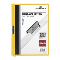 Durable Duraclip klemmap geel A4 voor 30 vel 220004 310043