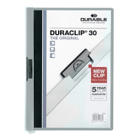 Durable Duraclip klemmap grijs A4 voor 30 vel 220010 310138