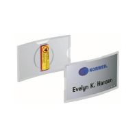 Durable naambadge bolvormig met magneet 75 x 40 mm (25 stuks) 812319 310076