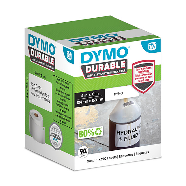 Continent tieners Definitief Extra brede etiketten LabelWriter 4XL Belettering- en labelsystemen Dymo  Labels en tapes Dymo S0904980 extra grote verzendetiketten (origineel) dymo  extra grote extra grote verzendetiketten dymo extra grote verzendetiketten  s0904980 grote ...