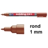 Edding 361 whiteboard marker bruin (1 mm rond)