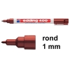 Edding 400 permanent marker bruin (1 mm rond)